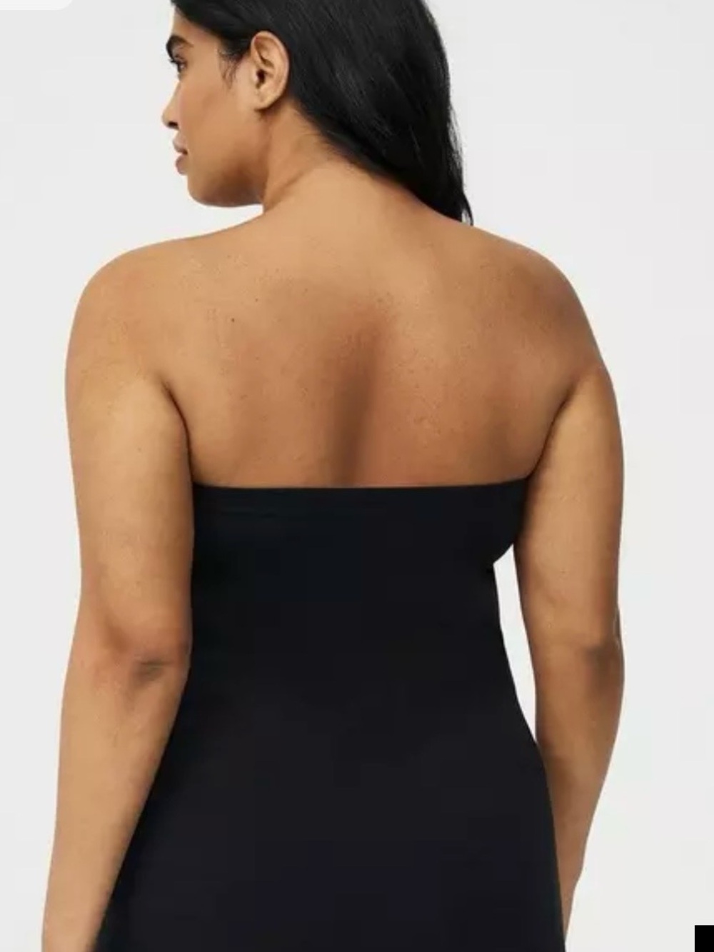 Torrid Black Ruched Strapless Top - Picture 2 of 7